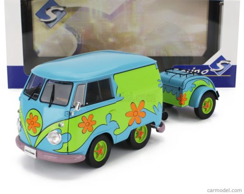 VOLKSWAGEN  T1 VAN KOOL COMBI GHOSTHUNTERS MACHINE WITH TRAILER 1950  BLUE GREEN