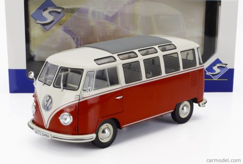 VOLKSWAGEN  T1 SAMBA MINIBUS 1962  RED WHITE