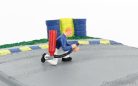 DIORAMA  SOCCORRITORE STRADALE PISTA - FIREMAN RACE  GREY BLUE YELLOW