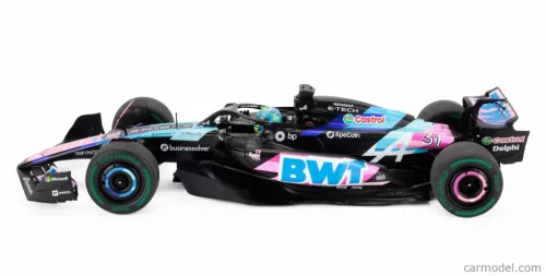 ALPINE  F1  A524 TEAM BWT ALPINE N 31 BRAZILIAN GP 2024 ESTEBAN OCON  BLACK BLUE PINK