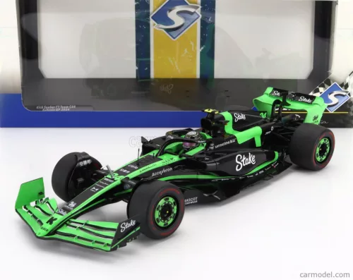 SAUBER  F1  C44 TEAM STAKE KICK N 24 BAHRAIN GP 2024 ZHOU GUANYU  GREEN BLACK