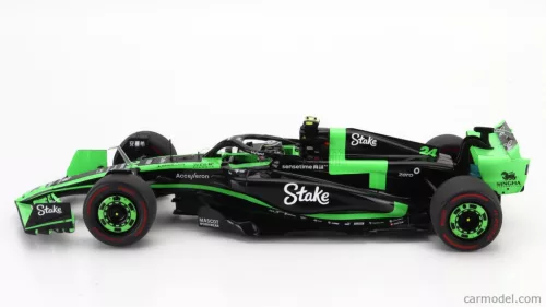 SAUBER  F1  C44 TEAM STAKE KICK N 24 BAHRAIN GP 2024 ZHOU GUANYU  GREEN BLACK