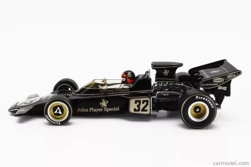 LOTUS  F1 72D TEAM LOTUS JPS JOHN PLAYER SPECIAL N 32 WORLD CHAMPION WINNER BELGIUM GP 1972 EMERSON FITTIPALDI  BLACK GOLD