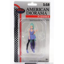 FIGURES  COSPLAY GIRL 4  BLUE GREEN
