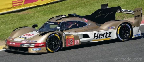 PORSCHE  963 9RD 4.6L TURBO V8 TEAM HERTZ JOTA N 12 WINNER 6h SPA 2024 WILL STEVENS - CALLUM ILOTT  WHITE GOLD