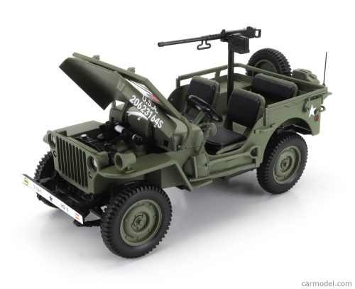 JEEP  WILLYS CABRIOLET OPEN ARMY D-DAY NORMANDY 1944  MILITARY GREEN