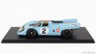 PORSCHE  917K 4.5L GULF TEAM JOHN WYER AUTOMOTIVE ENGINEERING N 2 WINNER 24h DAYTONA 1970 PEDRO RODRIGUEZ - LEO KINNUNEN - BRIAN REDMAN  LIGHT BLUE ORANGE
