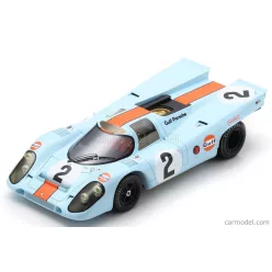   PORSCHE  917K TEAM J.W. AUTOMOTIVE ENGINEERING GULF N 2 WINNER 24h DAYTONA 1971 PEDRO RODRIGUEZ - JACKIE OLIVIER  LIGHT BLUE ORANGE