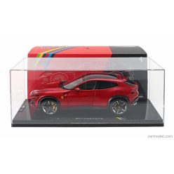   FERRARI  PUROSANGUE 2022 - WITH SHOWCASE - NUMBERED ONE BY ONE  ROSSO MAGMA - RED MET