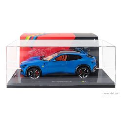   FERRARI  PUROSANGUE 2022 - WITH SHOWCASE - NUMBERED ONE BY ONE  BLU CORSA - BLUE MET