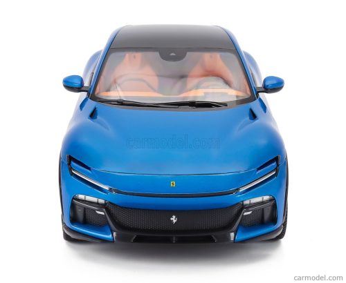 FERRARI  PUROSANGUE 2022 - WITH SHOWCASE - NUMBERED ONE BY ONE  BLU CORSA - BLUE MET