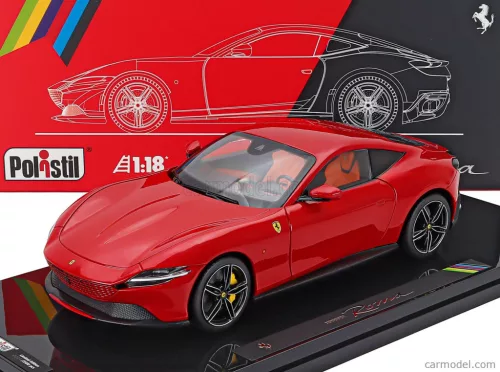 FERRARI  ROMA 2019 - WITH SHOWCASE - NUMBERED ONE BY ONE  ROSSO CORSA 322 - RED