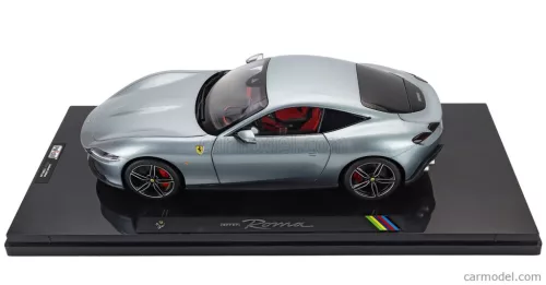 FERRARI  ROMA 2019 - WITH SHOWCASE - NUMBERED ONE BY ONE  GRIGIO TITANIO - GREY MET