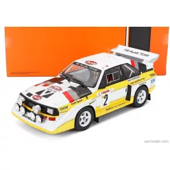   AUDI  QUATTRO SPORT S1 (night version) N 2 4th RALLY MONTECARLO 1986 WALTER ROHRL - CHRISTIAN GEISTDORFER  YELLOW WHITE RED