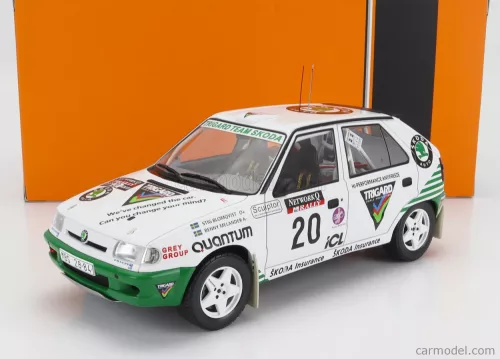 SKODA  FELICIA N 20 RALLY RAC LOMBARD 1995 S.BLOMQVIST - B.MELANDER  WHITE GREEN