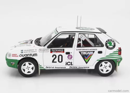 SKODA  FELICIA N 20 RALLY RAC LOMBARD 1995 S.BLOMQVIST - B.MELANDER  WHITE GREEN