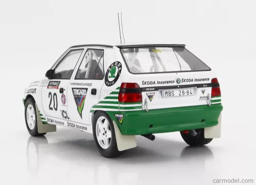 SKODA  FELICIA N 20 RALLY RAC LOMBARD 1995 S.BLOMQVIST - B.MELANDER  WHITE GREEN
