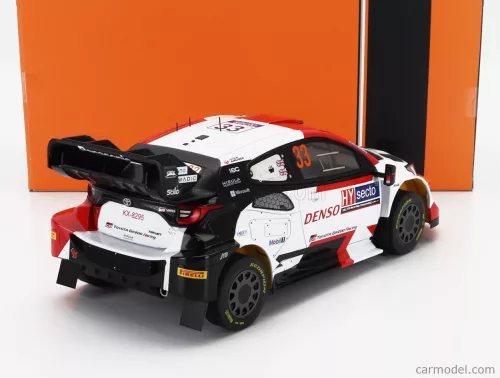 TOYOTA  YARIS GR HYBRID RALLY1 TEAM TOYOTA GAZOO RACING WRT N 33 WINNER RALLY FINLAND 2023 ELFYN EVANS - SCOTT MARTIN  WHITE RED BLACK