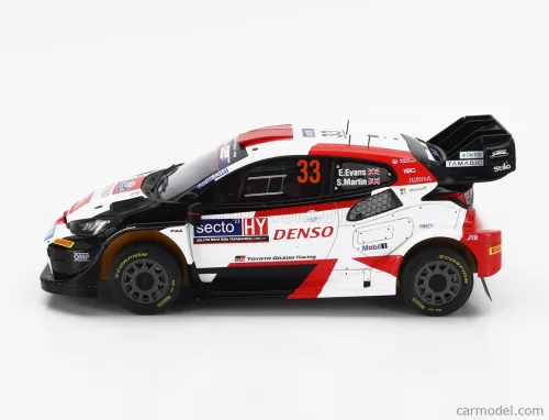 TOYOTA  YARIS GR HYBRID RALLY1 TEAM TOYOTA GAZOO RACING WRT N 33 WINNER RALLY FINLAND 2023 ELFYN EVANS - SCOTT MARTIN  WHITE RED BLACK