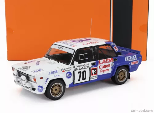 LADA FIAT  2105 VFTS N 70 RALLY 1000 LAKES 1986 EUGENIJUS TUMALEVICIOUS - PRANAS VIDEIKA  WHITE BLUE