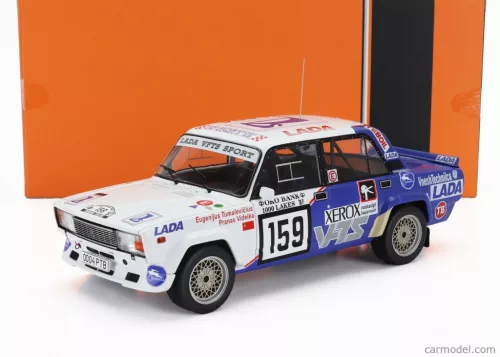 LADA FIAT  2105 VFTS N 159 RALLY 1000 LAKES 1987 EUGENIJUS TUMALEVICIOUS - PRANAS VIDEIKA  WHITE BLUE