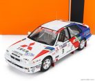 MITSUBISHI  GALANT VR-4 TEAM MITSUBISHI RALLIART EUROPE N 9 2nd RAC RALLY 1990 KENNETH ERIKSSON - STAFFAN PARMANDER  WHITE BLUE RED
