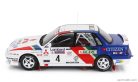 MITSUBISHI  GALANT VR-4 TEAM MITSUBISHI RALLIART EUROPE N 4 RAC RALLY 1990 ARI VATANEN - BRUNO BERGLUND  WHITE BLUE RED