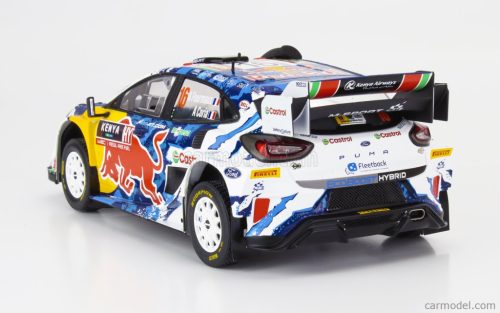 FORD ENGLAND  PUMA RALLY1 RED BULL WRC TEAM M-SPORT FORD WRT N 16 3rd (with snorkel) RALLY SAFARI KENYA 2024 ADRIEN FOURMAUX - ALEXANDRE CORIA  BLUE WHITE RED
