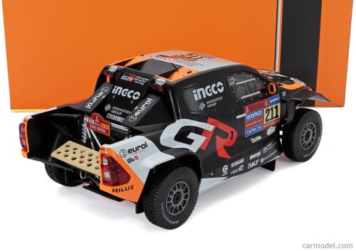 TOYOTA  GR DKR HILUX TEAM TOYOTA GAZOO RACING N 211 RALLY DAKAR 2025 HENK LATEGAN - BRETT CUMMINGS  BLACK ORANGE RED