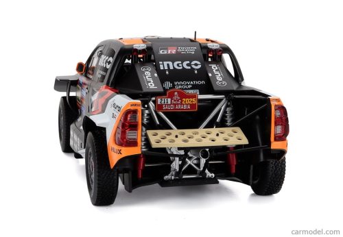 TOYOTA  GR DKR HILUX TEAM TOYOTA GAZOO RACING N 211 RALLY DAKAR 2025 HENK LATEGAN - BRETT CUMMINGS  BLACK ORANGE RED