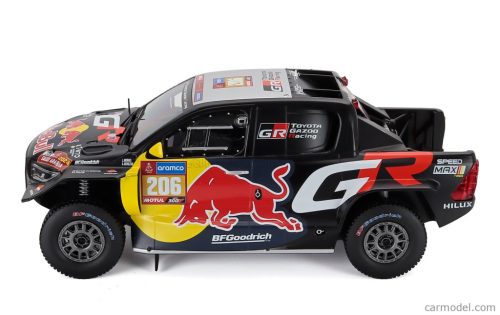 TOYOTA  GR DKR HILUX TEAM TOYOTA GAZOO RACING N 206 RALLY DAKAR 2024 LUCAS MORAES - ARMAND MONLEON  BLACK YELLOW RED