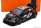 TOYOTA  YARIS GR HYBRID RALLY1 TEAM TOYOTA GAZOO RACING WRT N 69 WINNER RALLY ISLAS CANARIAS 2025 KALLE ROVANPERA - JONNE HALTTUNEN  BLACK WHITE