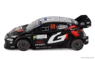 TOYOTA  YARIS GR HYBRID RALLY1 TEAM TOYOTA GAZOO RACING WRT N 69 WINNER RALLY ISLAS CANARIAS 2025 KALLE ROVANPERA - JONNE HALTTUNEN  BLACK WHITE
