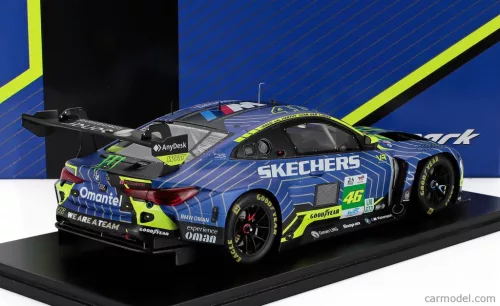 BMW  4-SERIES M4 GT3 EVO 3.0L TURBO TEAM WRT N 46 24h LE MANS 2025 VALENTINO ROSSI - KELVIN VAN DER LINDE - AHMAD AL HARTHY  BLUE YELLOW