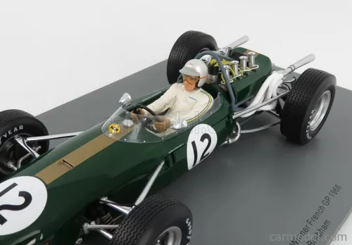 BRABHAM   F1  BT19 N 12 WINNER FRENCH GP JACK BRABHAM 1966 WORLD CHAMPION   GREEN GOLD