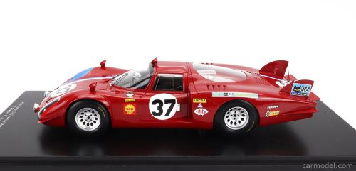 ALFA ROMEO   T33/2 1996cc V8 TEAM VDS RACING N 37 24h LE MANS 1968 T.PILETTE - R.SLOTEMAKER - CON VETRINA - WITH SHOWCASE   RED