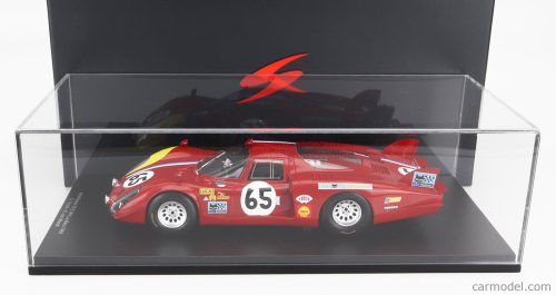 ALFA ROMEO  T33/2 1996cc V8 TEAM VDS RACING N 65 24h LE MANS 1968 S.TROSCH - K.VON WENDT - CON VETRINA - WITH SHOWCASE - SPECIAL BOX