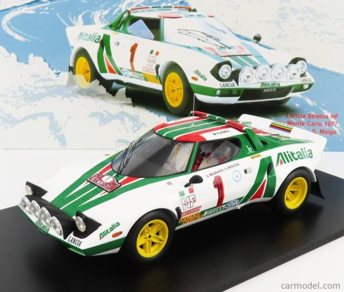 LANCIA  STRATOS HF ALITALIA (night version) N 1 WINNER RALLY MONTECARLO 1977 S.MUNARI - S.MAIGA