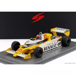   RENAULT  F1 RS11 N 15 WINNER FRANCE GP 1979 J.P.JABOUILLE - CON VETRINA - WITH SHOWCASE - SPECIAL BOX  YELLOW WHITE