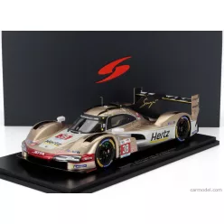   PORSCHE  963 9RD 4.6L TURBO V8 TEAM HERTZ JOTA N 38 24h LE MANS 2024 JENSON BUTTON - PHIL HANSON - OLIVER RASMUSSEN  WHITE GOLD