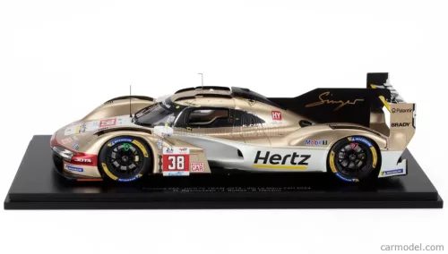 PORSCHE  963 9RD 4.6L TURBO V8 TEAM HERTZ JOTA N 38 24h LE MANS 2024 JENSON BUTTON - PHIL HANSON - OLIVER RASMUSSEN  WHITE GOLD