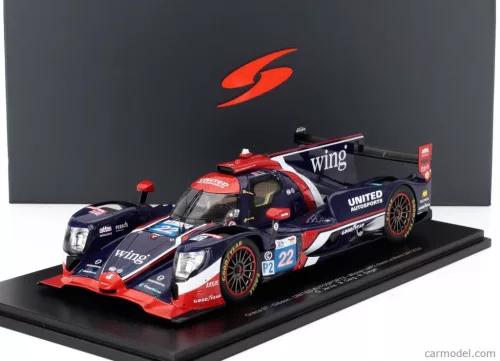 ORECA  07 GIBSON GK428 4.2L V8 TEAM UNITED AUTOSPORTS N 22 WINNER LMP2 CLASS 24h LE MANS 2024 BIJOY GARG - OLIVER JARVIS - NOLAN SIEGEL  BLUE RED WHITE