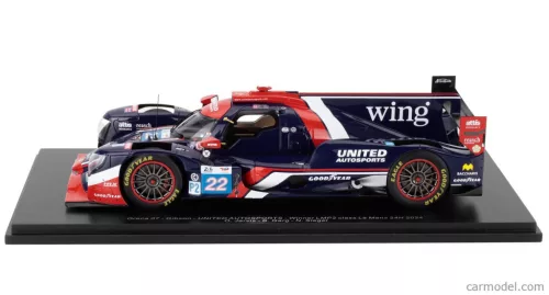 ORECA  07 GIBSON GK428 4.2L V8 TEAM UNITED AUTOSPORTS N 22 WINNER LMP2 CLASS 24h LE MANS 2024 BIJOY GARG - OLIVER JARVIS - NOLAN SIEGEL  BLUE RED WHITE