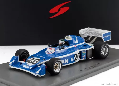 LIGIER  JS5 N 26 3rd BELGIUM GP 1976 JACQUES LAFFITE  BLUE WHITE