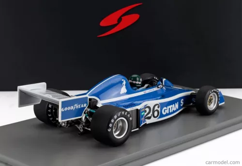 LIGIER  JS5 N 26 3rd BELGIUM GP 1976 JACQUES LAFFITE  BLUE WHITE