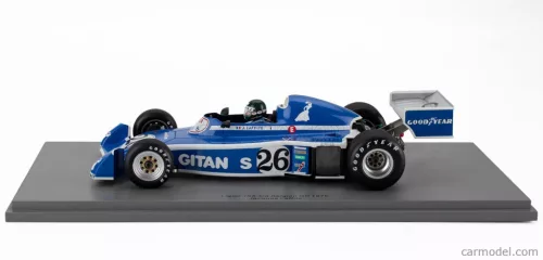 LIGIER  JS5 N 26 3rd BELGIUM GP 1976 JACQUES LAFFITE  BLUE WHITE