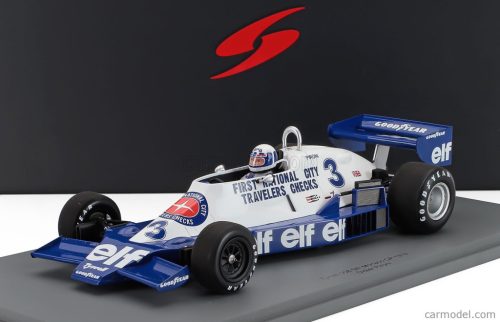 TYRRELL  F1  008 TEAM ELF N 3 MONACO GP 1978 DIDIER PIRONI  BLUE WHITE