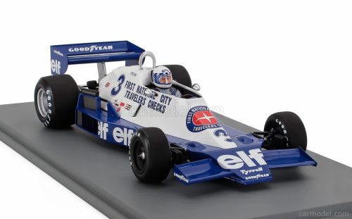 TYRRELL  F1  008 TEAM ELF N 3 MONACO GP 1978 DIDIER PIRONI  BLUE WHITE