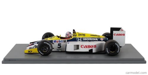 WILLIAMS  F1  FW11 TEAM WILLIAMS N 5 WINNER BRITISH GP 1986 NIGEL MANSELL  YELLOW WHITE BLACK