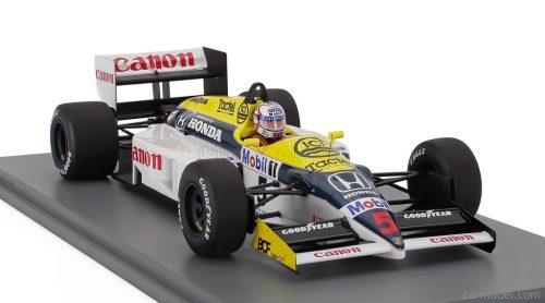 WILLIAMS  F1  FW11 TEAM WILLIAMS N 5 WINNER BRITISH GP 1986 NIGEL MANSELL  YELLOW WHITE BLACK